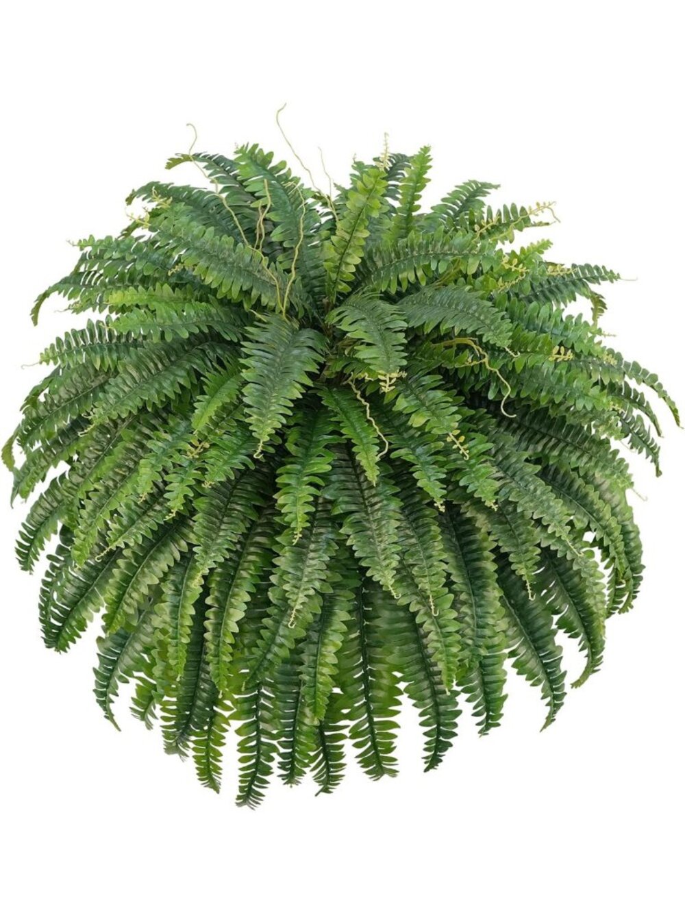 Lush 50" Artificial Boston Fern - Large Faux Plant with 96 Fronds for Home